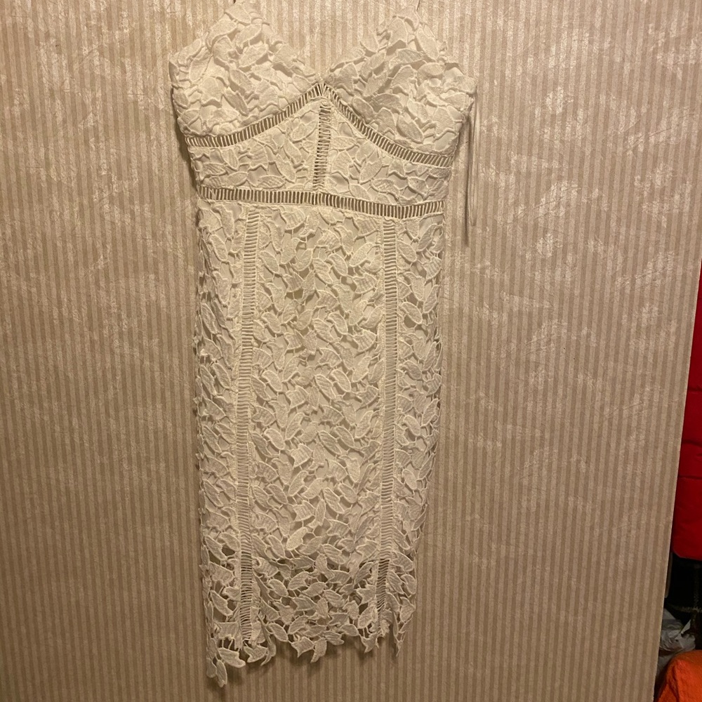 Lulus ivory lace dress